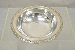 Vintage Oneida Ltd Rose Design Silver Plated 10.5" Round Vegetable Serving Bowl