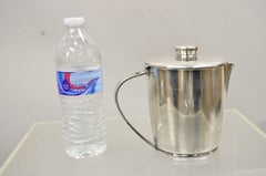 Pichet à eau moderne en métal argenté Oneida Sambonet Italie