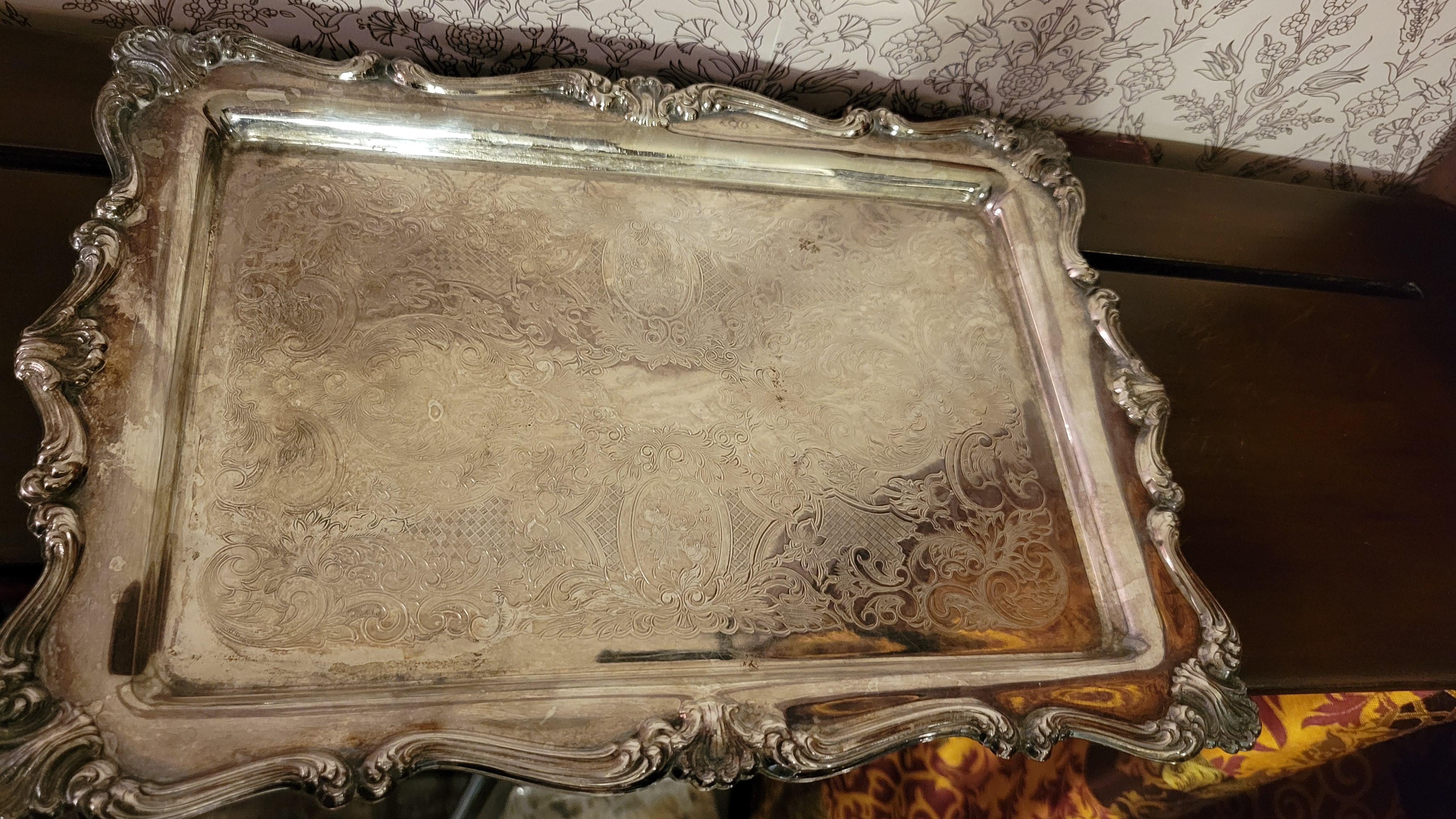 Vintage Oneida versilbertes Tablett - 13,5
