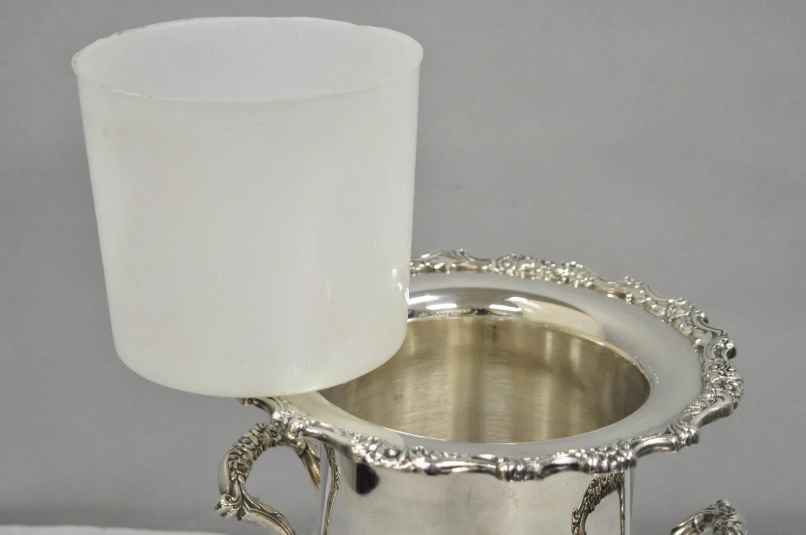 Vintage Oneida Silver Plated Trophy Cup Urn Champagne Wine Chiller Ice Bucket For Sale 1