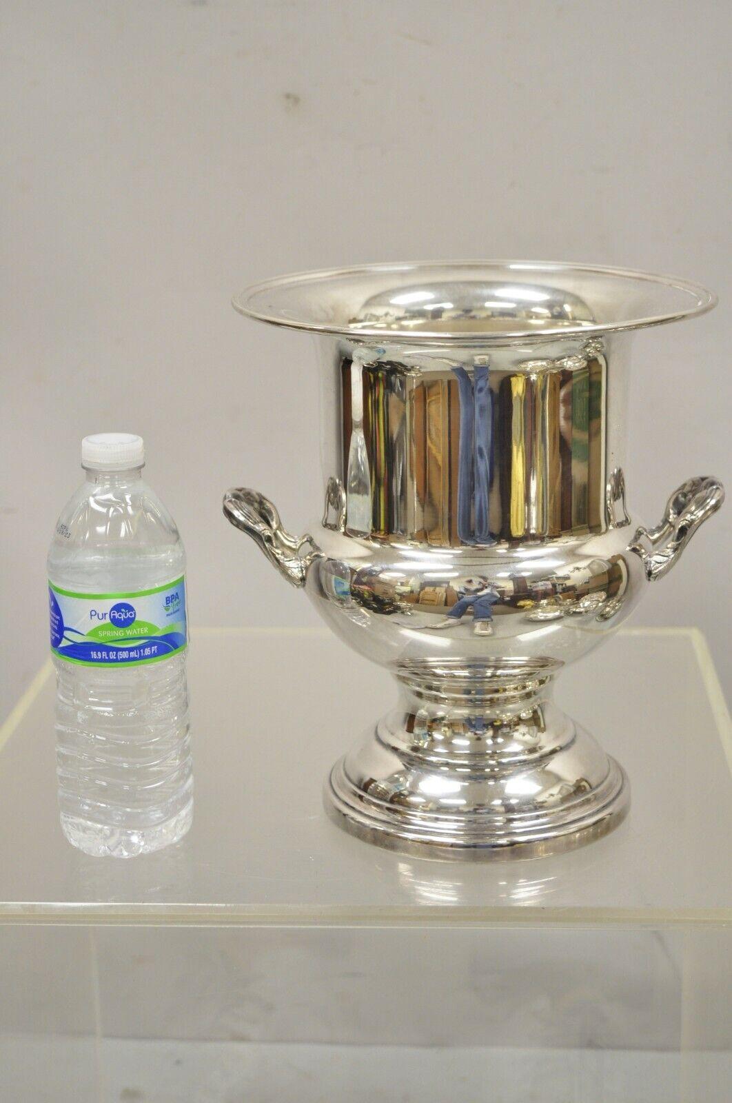 Vintage Oneida Silversmiths Trophy Cup Urn Champagne Bucket Wine Ice Chiller 3