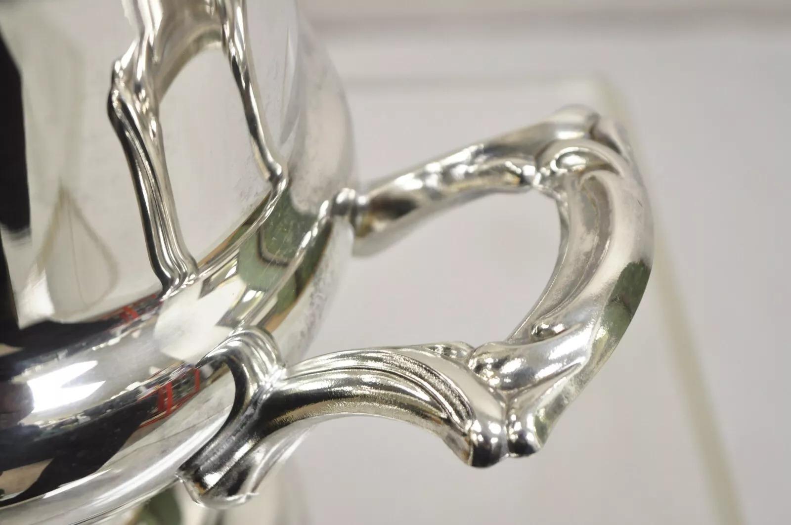 Copa trofeo vintage Oneida Cubitera enfriadora de champán bañada en plata Desconocido