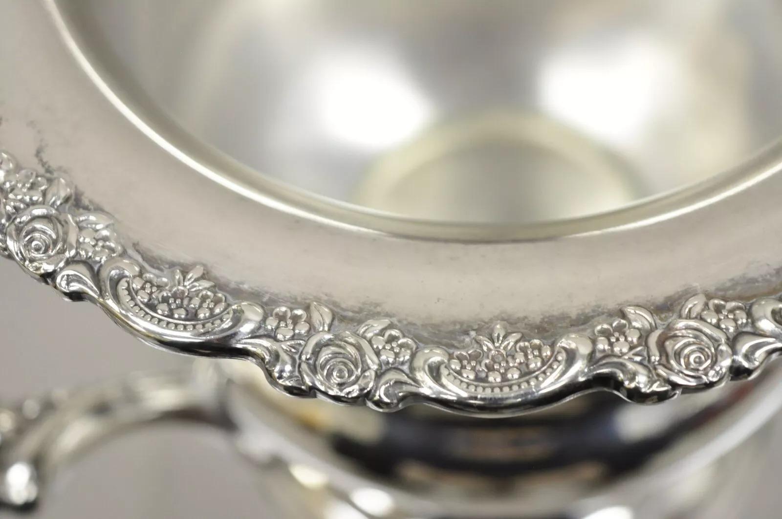Copa trofeo vintage Oneida Cubitera enfriadora de champán bañada en plata siglo XX