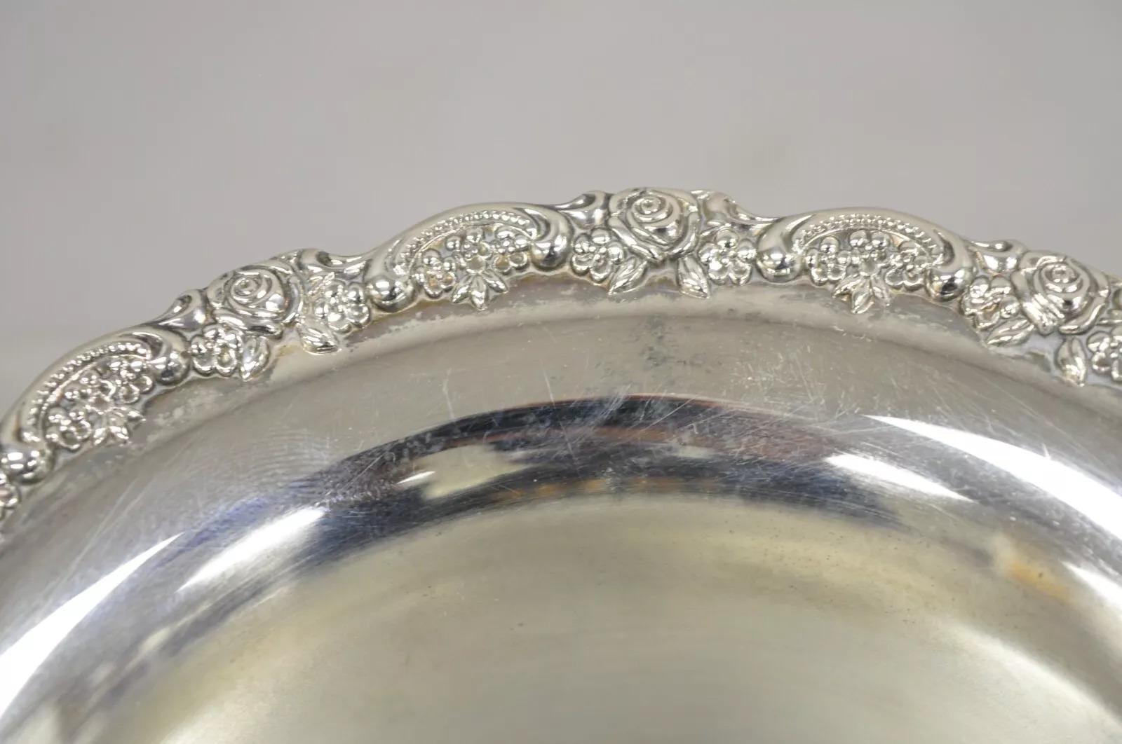 Copa trofeo vintage Oneida Cubitera enfriadora de champán bañada en plata Chapado en plata