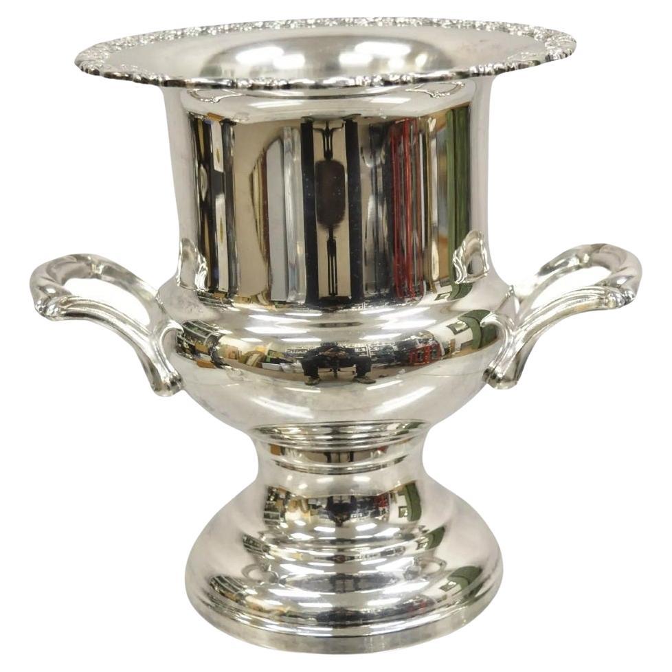 Vintage Oneida Trophy Cup Silver Plated Champagne Chiller Ice Bucket