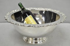 Vintage Oneida viktorianischen versilbert Punsch Schüssel Champagner Kühler Eiskübel