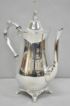 Vintage Oneida Victorian Style Silver Plated Victorian Teapot Coffee Pot