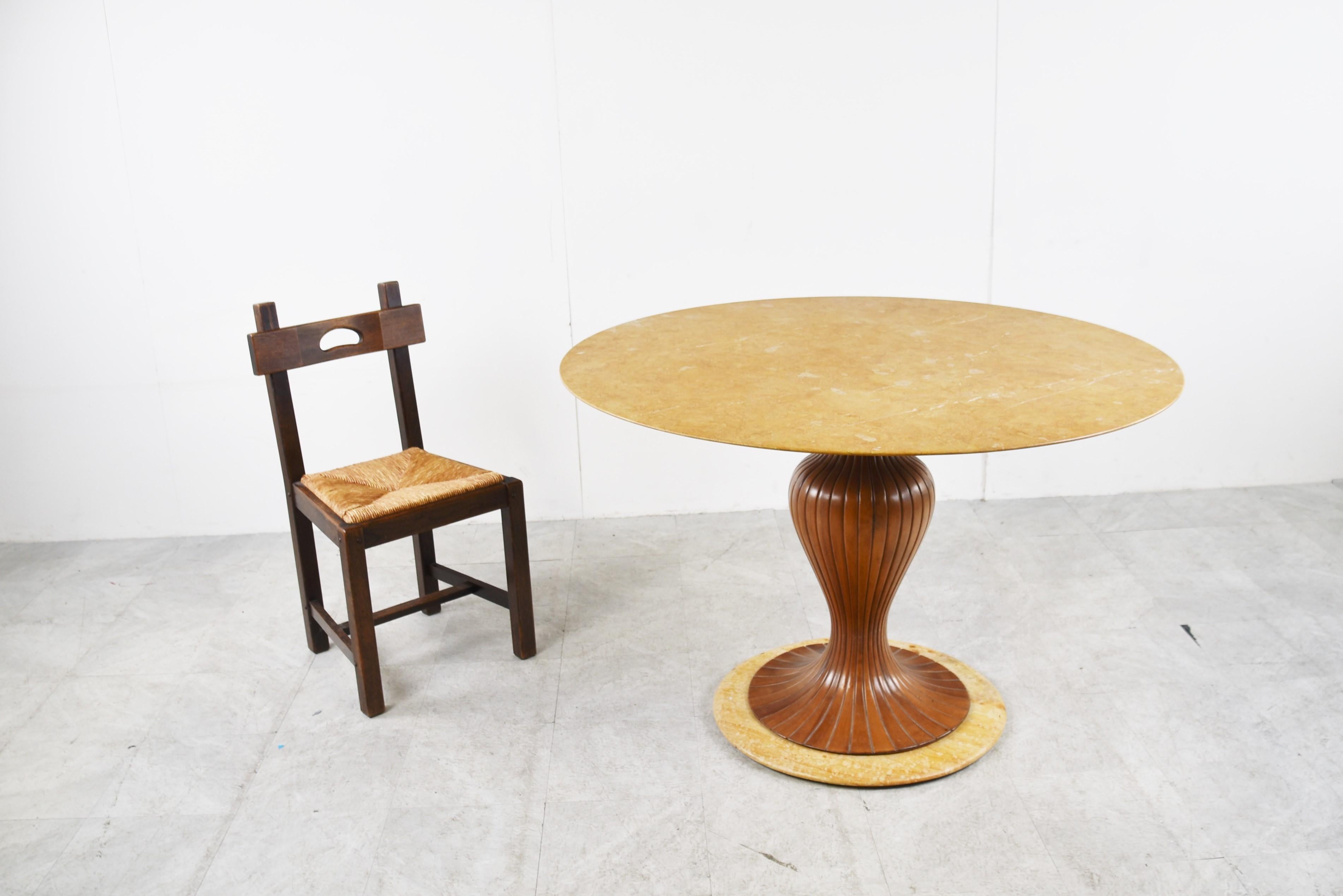 Table de salle à manger vintage en onyx de Vittorio Dassi, années 1950 en vente 4