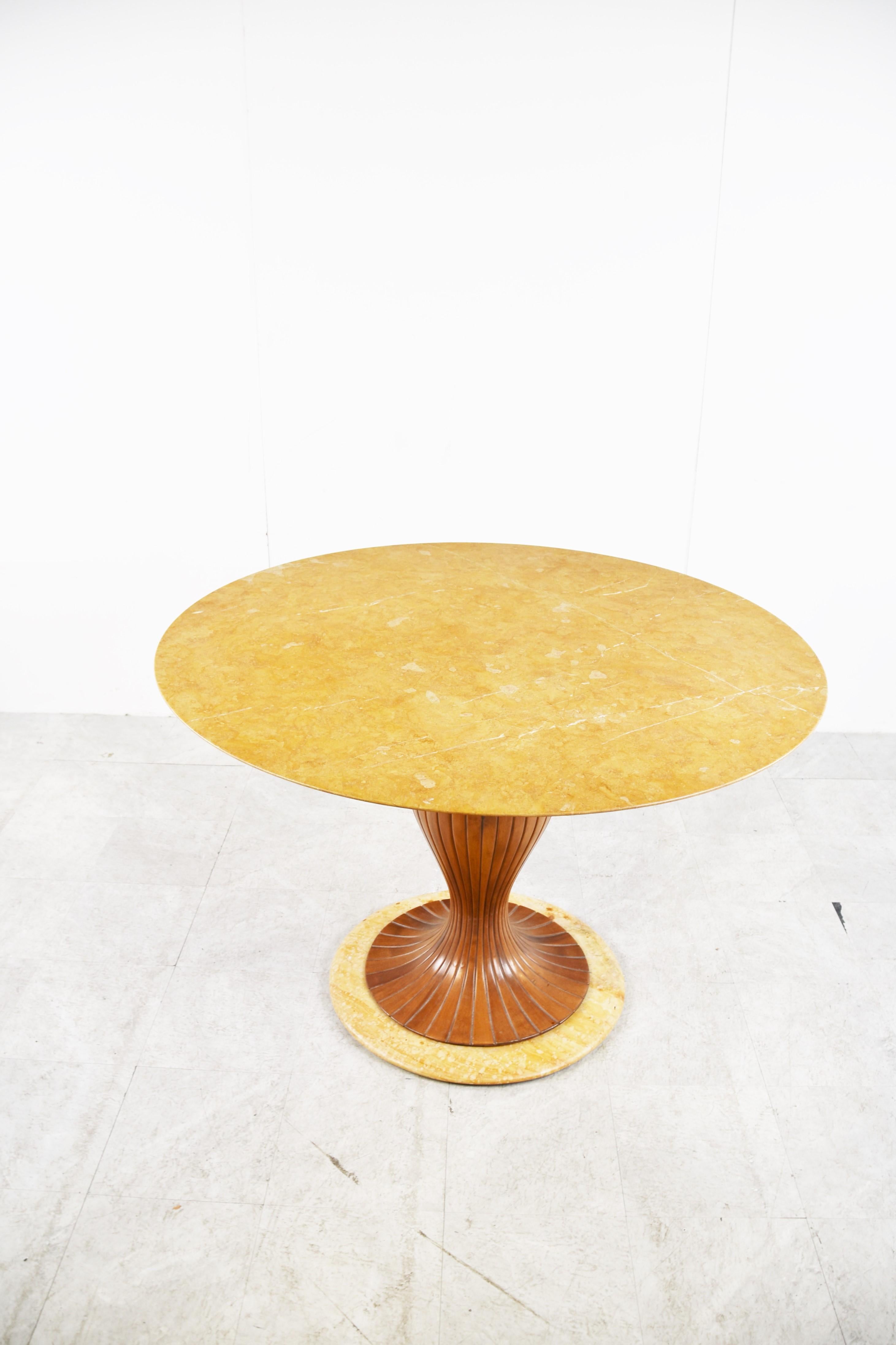 italien Table de salle à manger vintage en onyx de Vittorio Dassi, années 1950 en vente