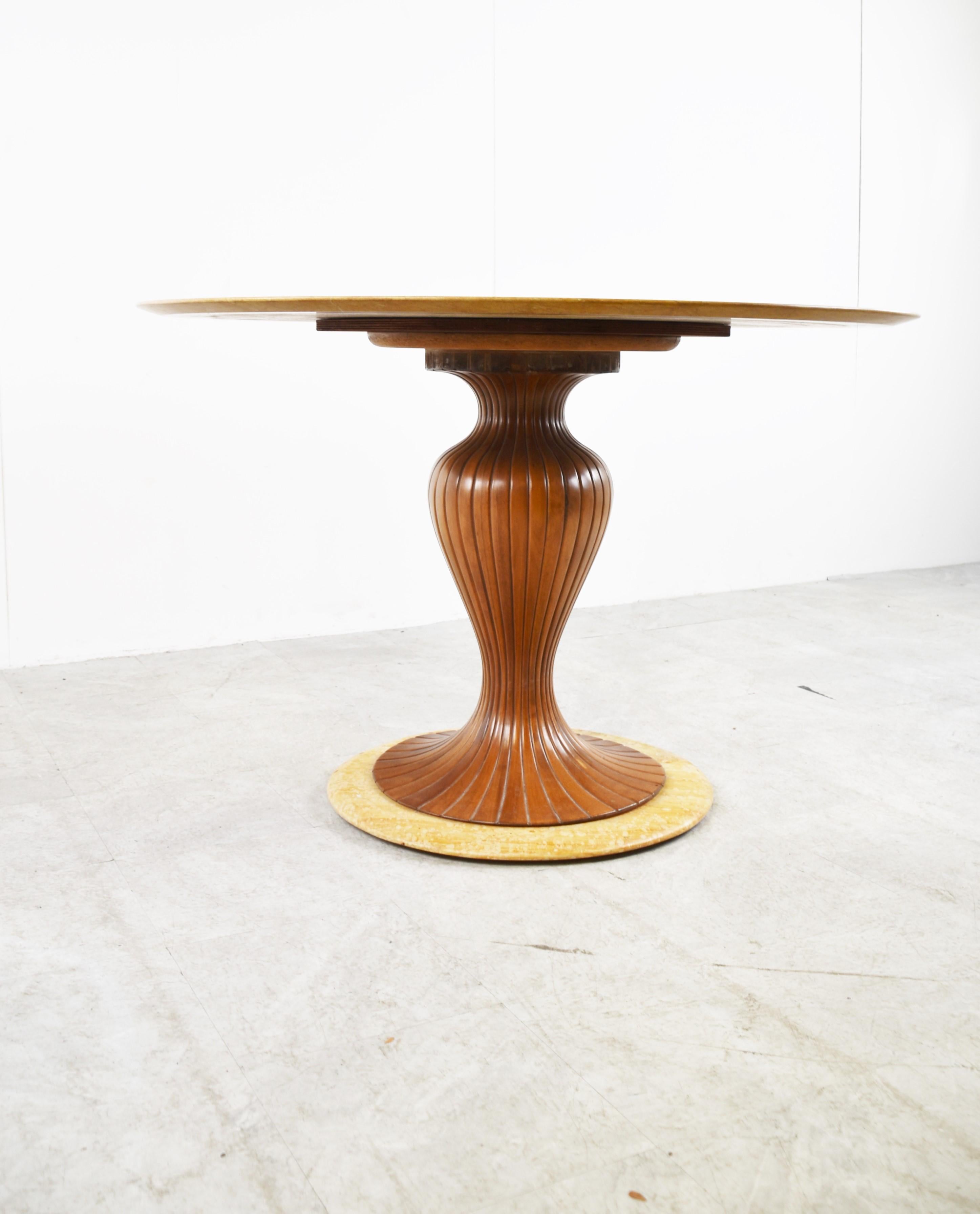 Mid-20th Century Vintage Onyx Dining Table by Vittorio Dassi, 1950s For Sale