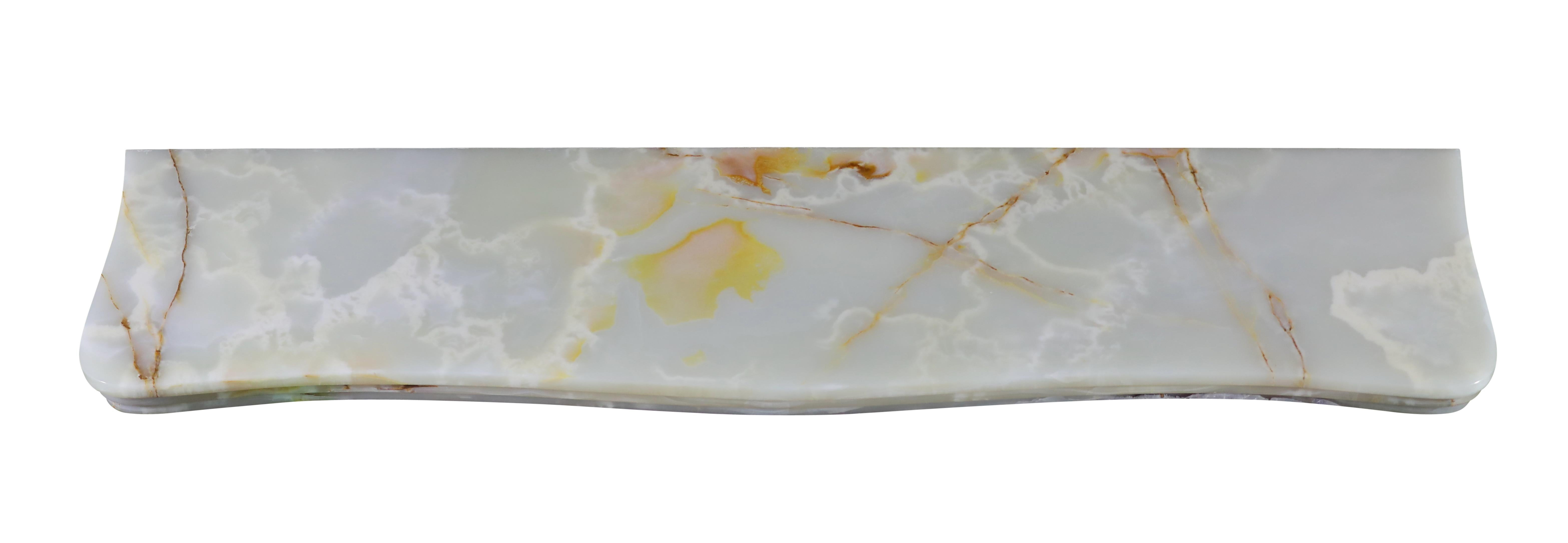 Onyx-Kaminumrandung Vintage aus Belgien im Angebot 13