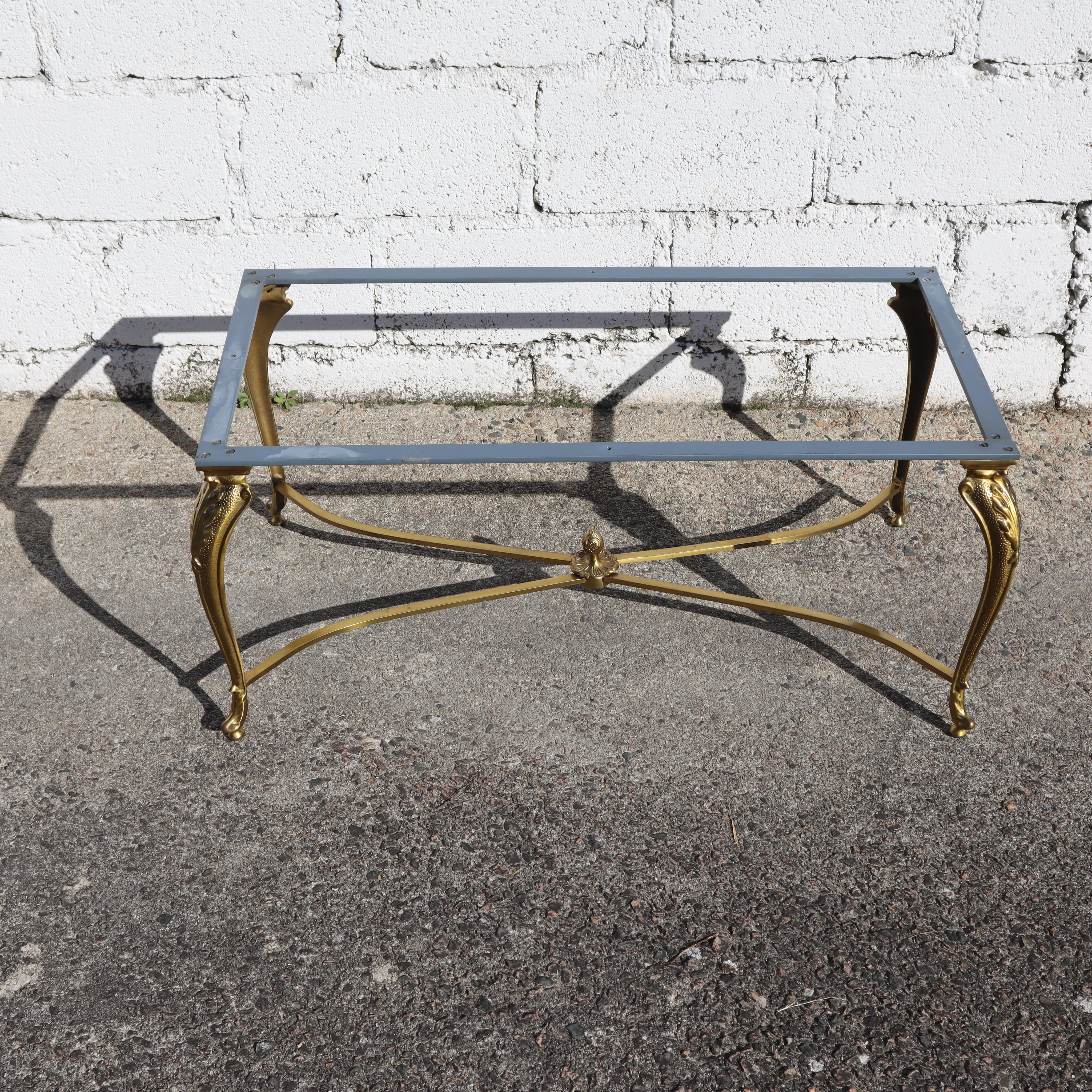 Vintage Onyx Marble and Brass Cocktail Table-Lounge Table Regency Style-70s en vente 3
