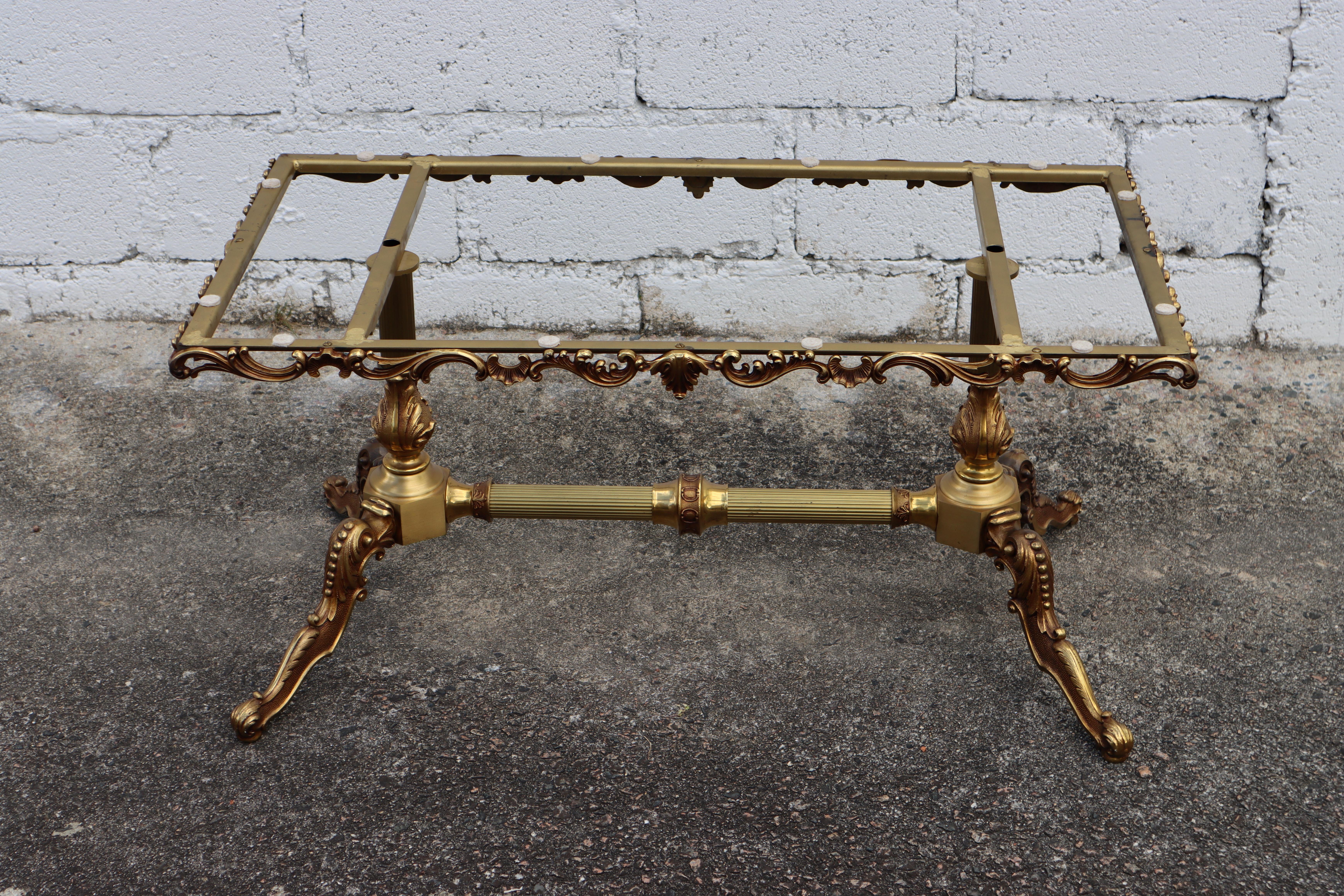 Vintage Onyx Marble &Bronze Coffee Table-Cocktail Table-Lounge Table-70s For Sale 12