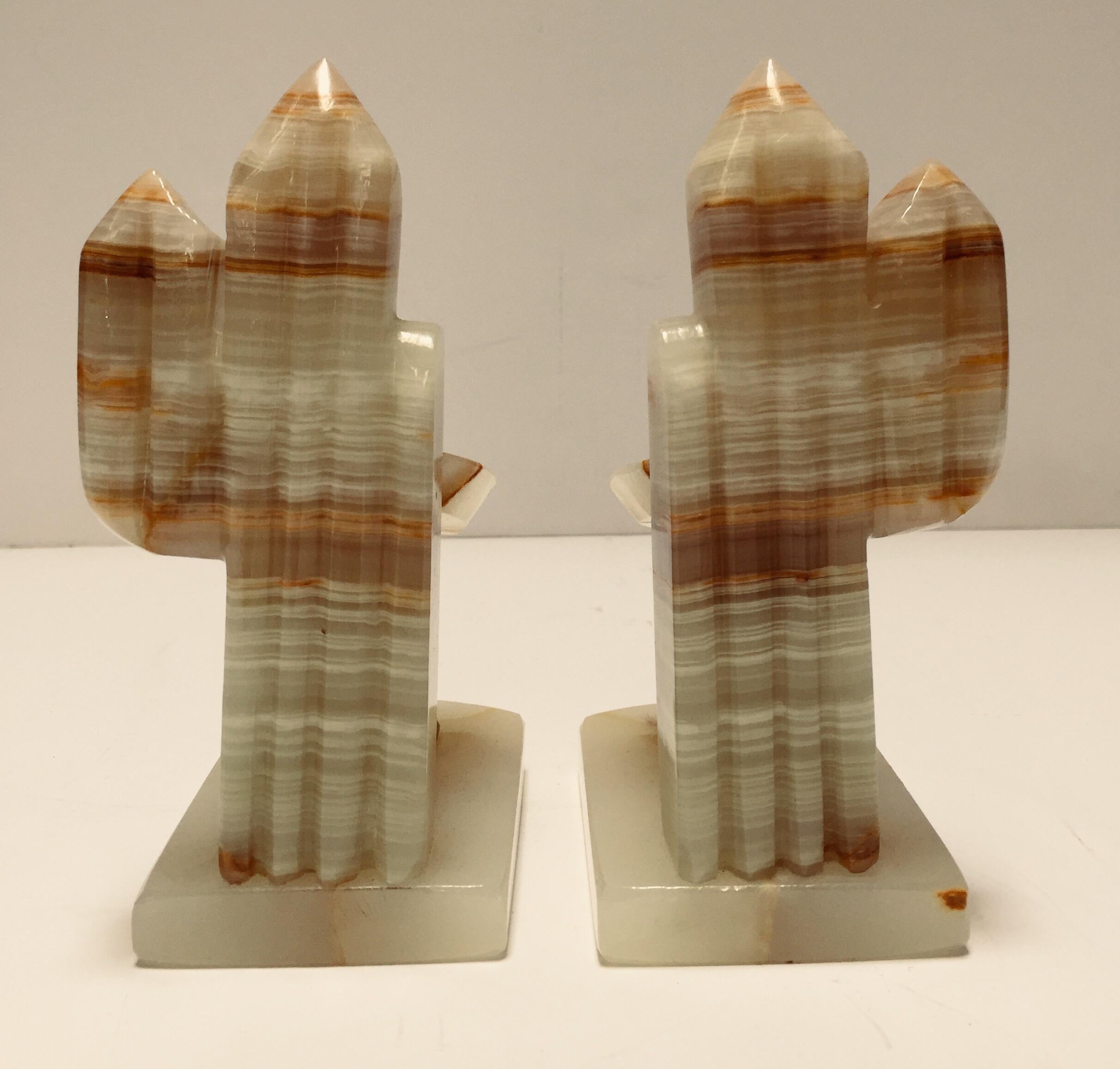 mexican onyx bookends