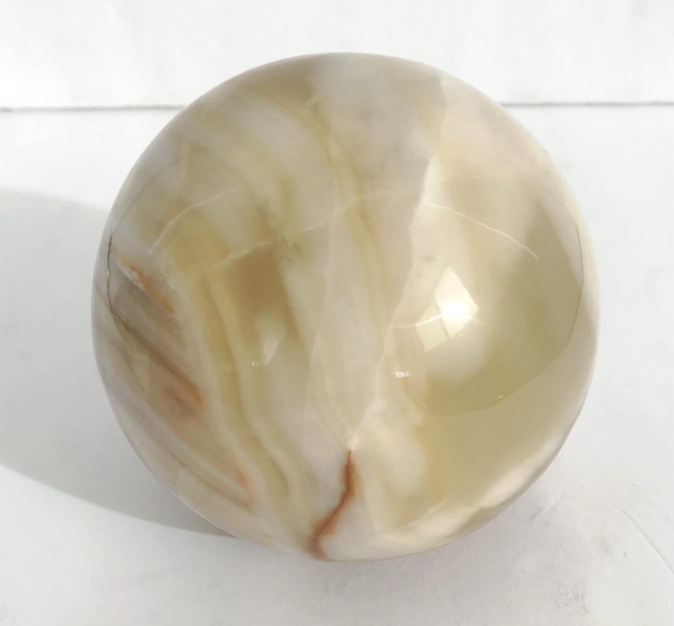 Italian Vintage Onyx Paperweight For Sale