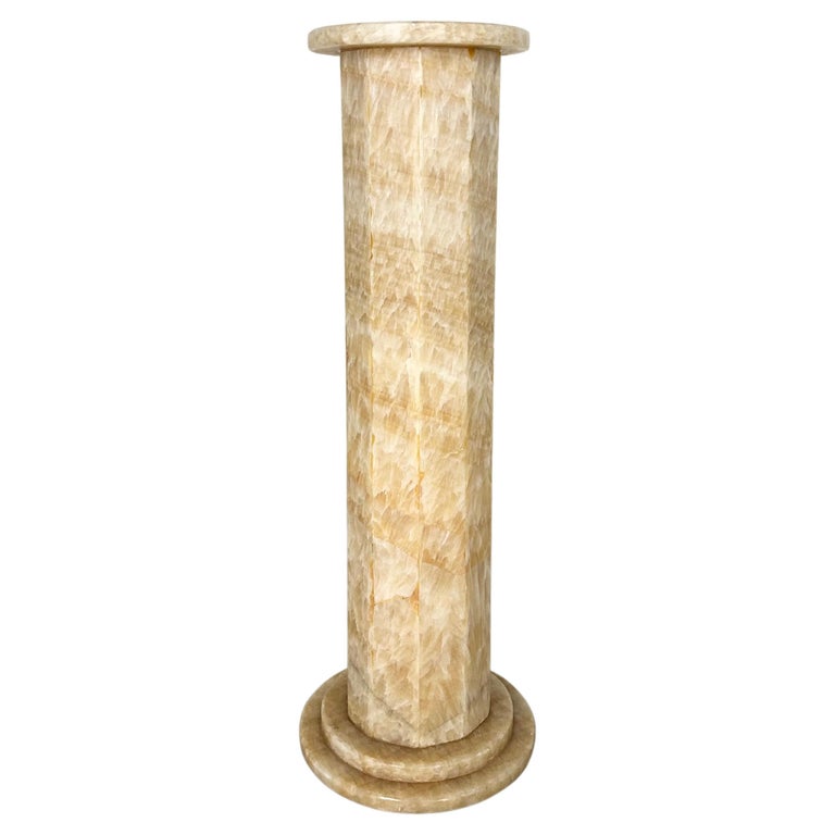 Vintage Onyx Pedestal For Sale at 1stDibs