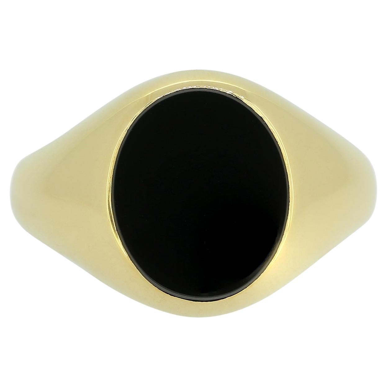 Vintage Onyx Signet Ring