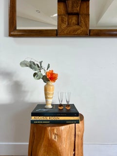 Vintage Onyx Vase in Lemon Curd Yellow, 1960s