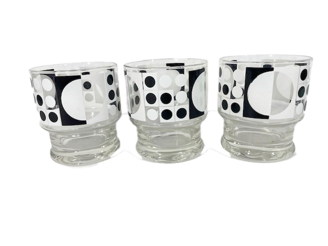 Vintage Op-Art Cocktail Set from the Bartrix Line by Cera in a Panton Pattern For Sale 5