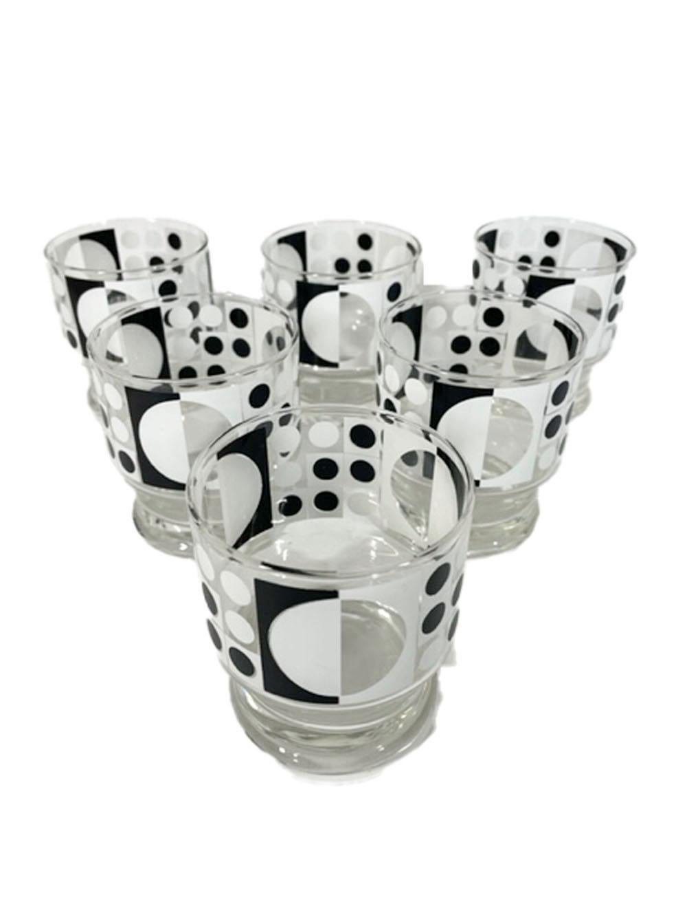 Vintage Op-Art Cocktail Set from the Bartrix Line by Cera in a Panton Pattern For Sale 2