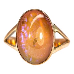 Vintage Opal and 9 Carat Gold Ring