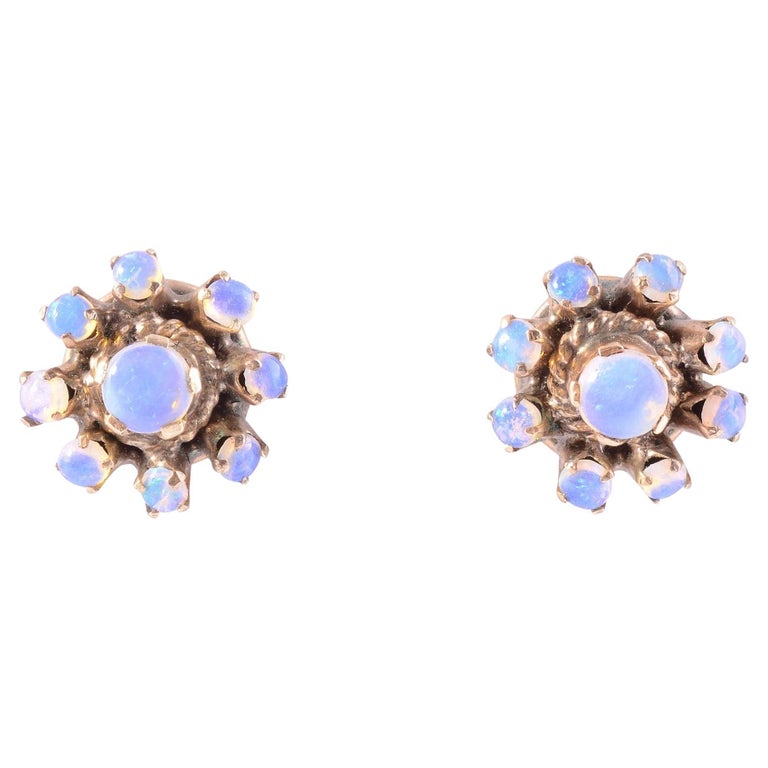 Vintage Opal Earrings For Sale at 1stDibs