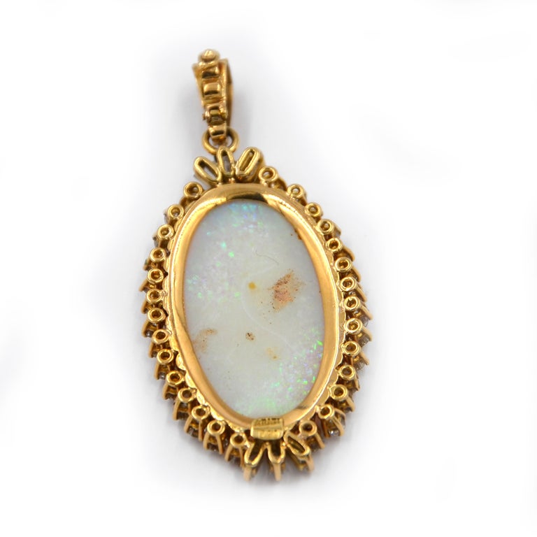 Vintage Opal Pendant For Sale at 1stDibs