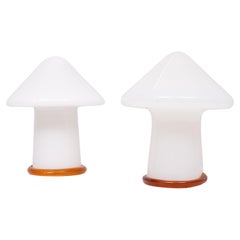 Vintage Opaline Glass Table Lamp, 1970s Design, Elegant Lighting
