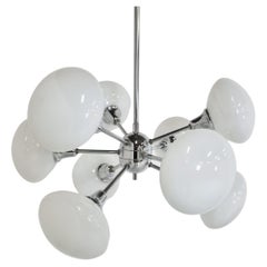 Vintage Opaline Sputnik Chandelier, 1960s