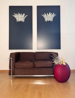 vintage opalino Palmette wall Light