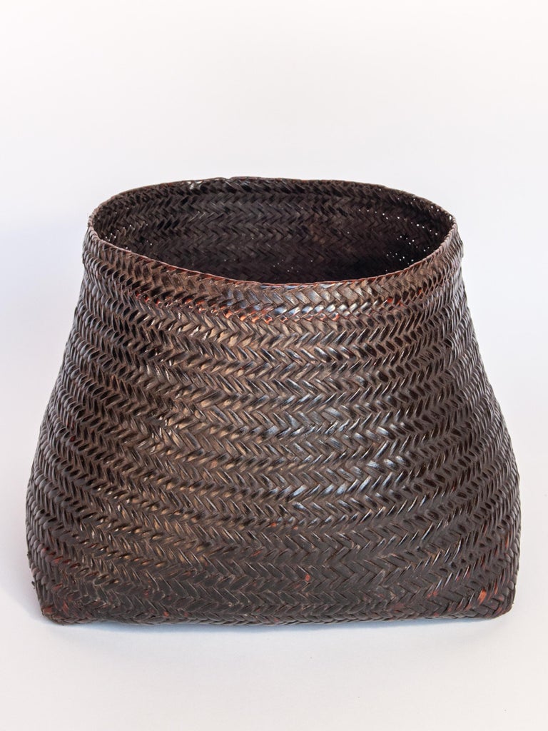 Vintage Open Mouthed Kitchen Basket Arunachal Pradesh, India, Mid20th