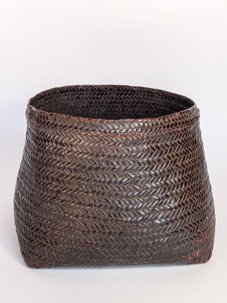 Vintage Open Mouthed Kitchen Basket Arunachal Pradesh, India, Mid20th