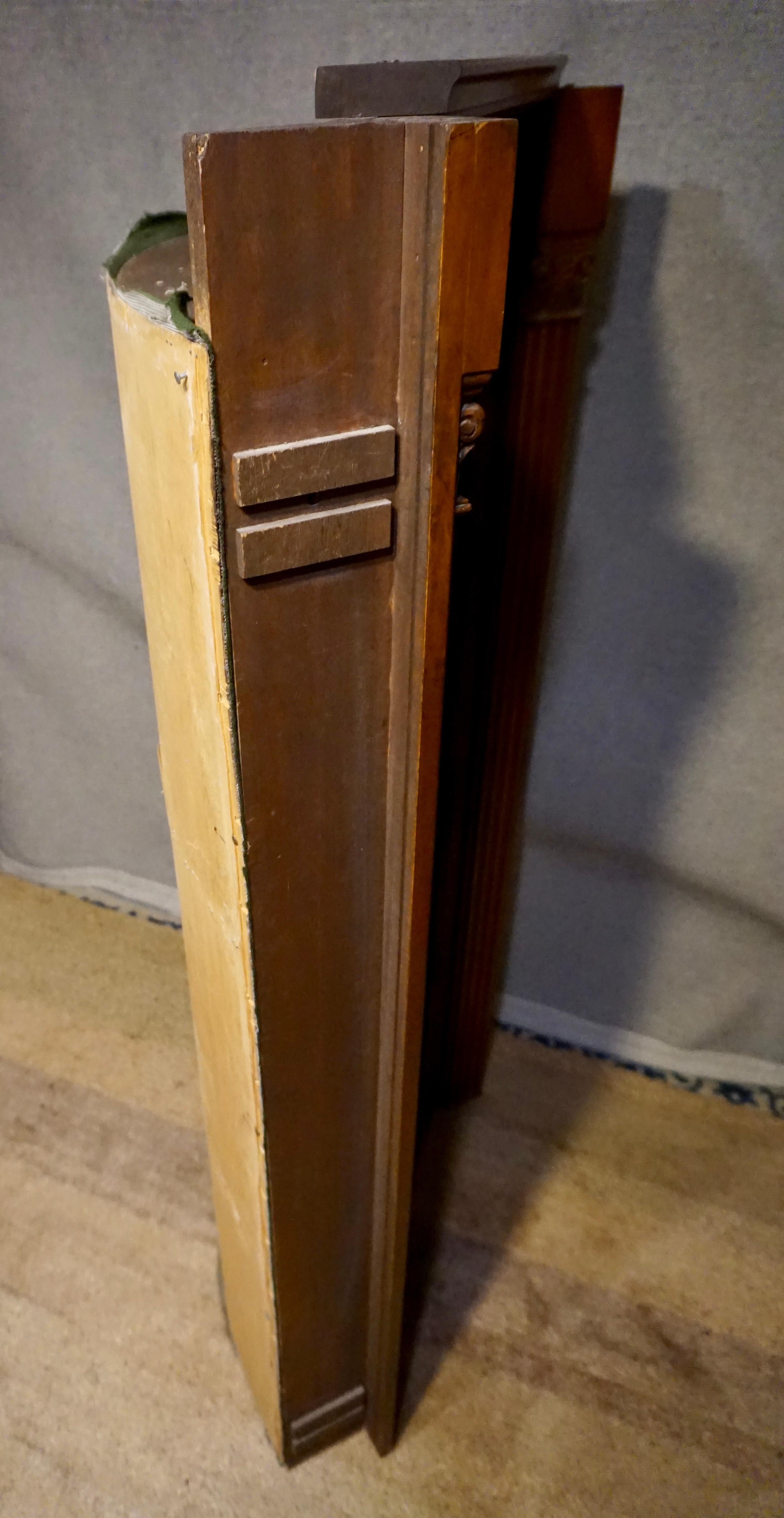 Offener neoklassizistischer Ahornholzschrank mit Eckregalschrank aus Ahornholz, Vintage im Angebot 7