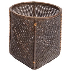 Vintage Open Weave Basket from Borneo, Mid-20th Century