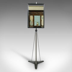 Vintage Optician's Mirror, German, Adjustable Vanity, Bathroom, Industrial, 1960