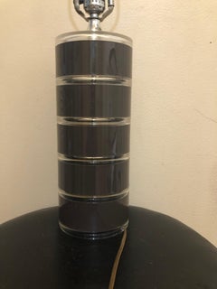 Vintage Optique Lucite Disc Lamp