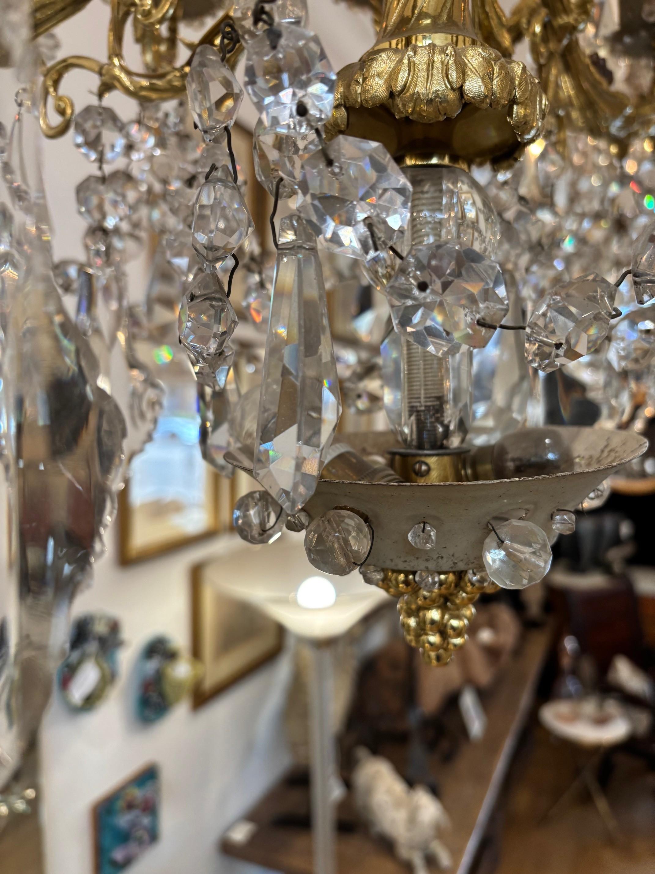 Lampadario vintage opulento e unico di Bagues in vendita 4