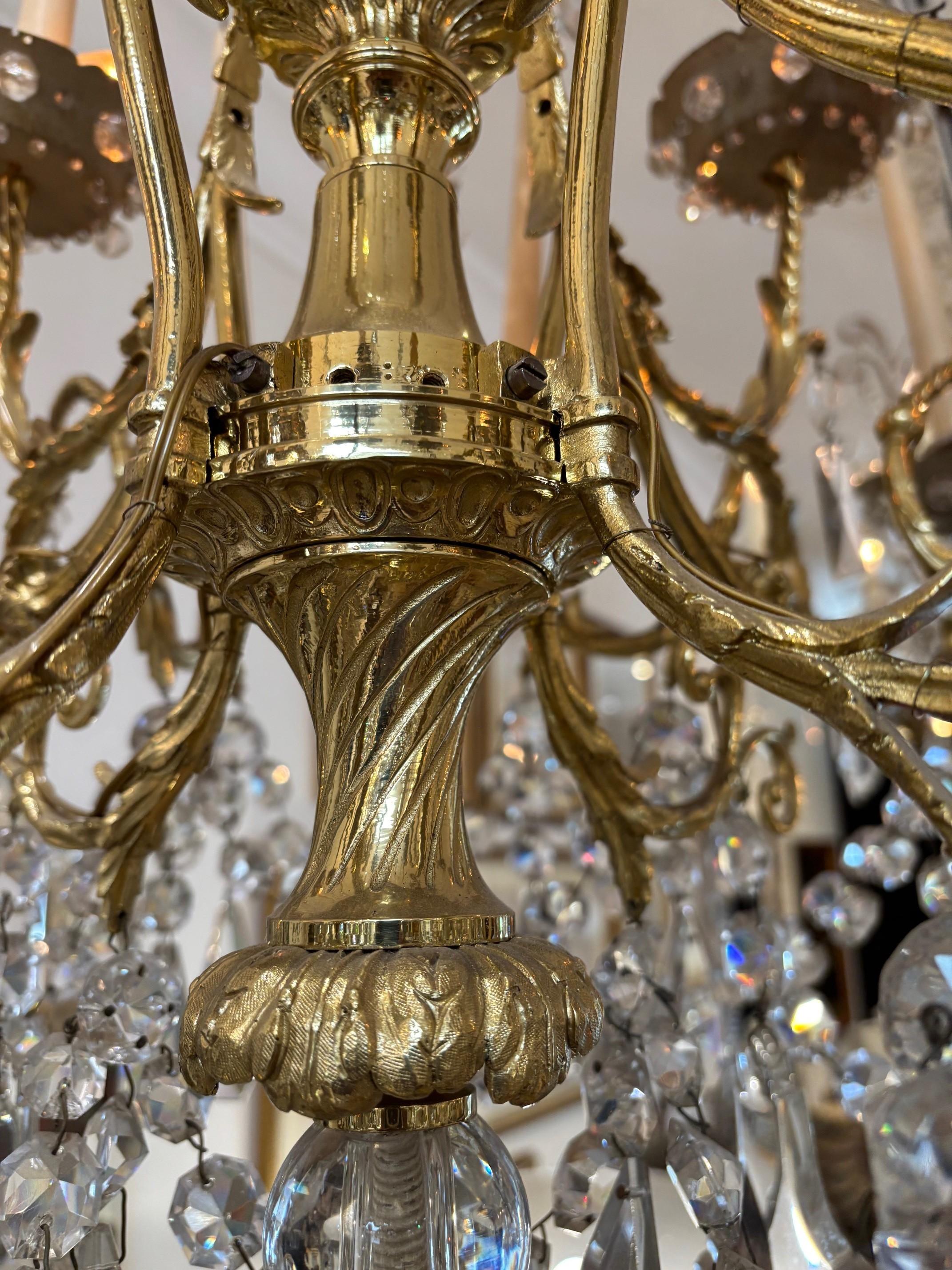 Lampadario vintage opulento e unico di Bagues in vendita 5