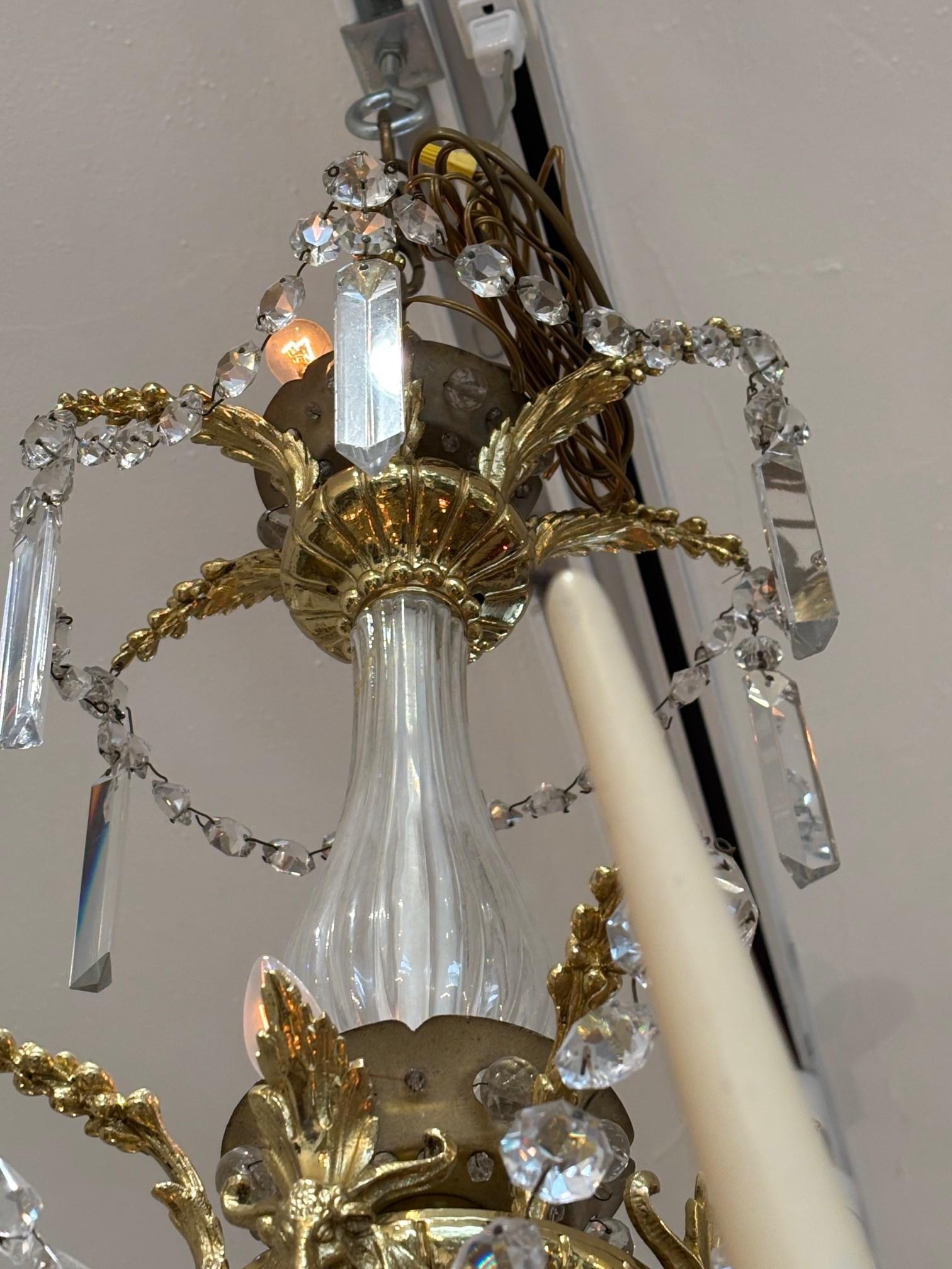 Lampadario vintage opulento e unico di Bagues in vendita 8