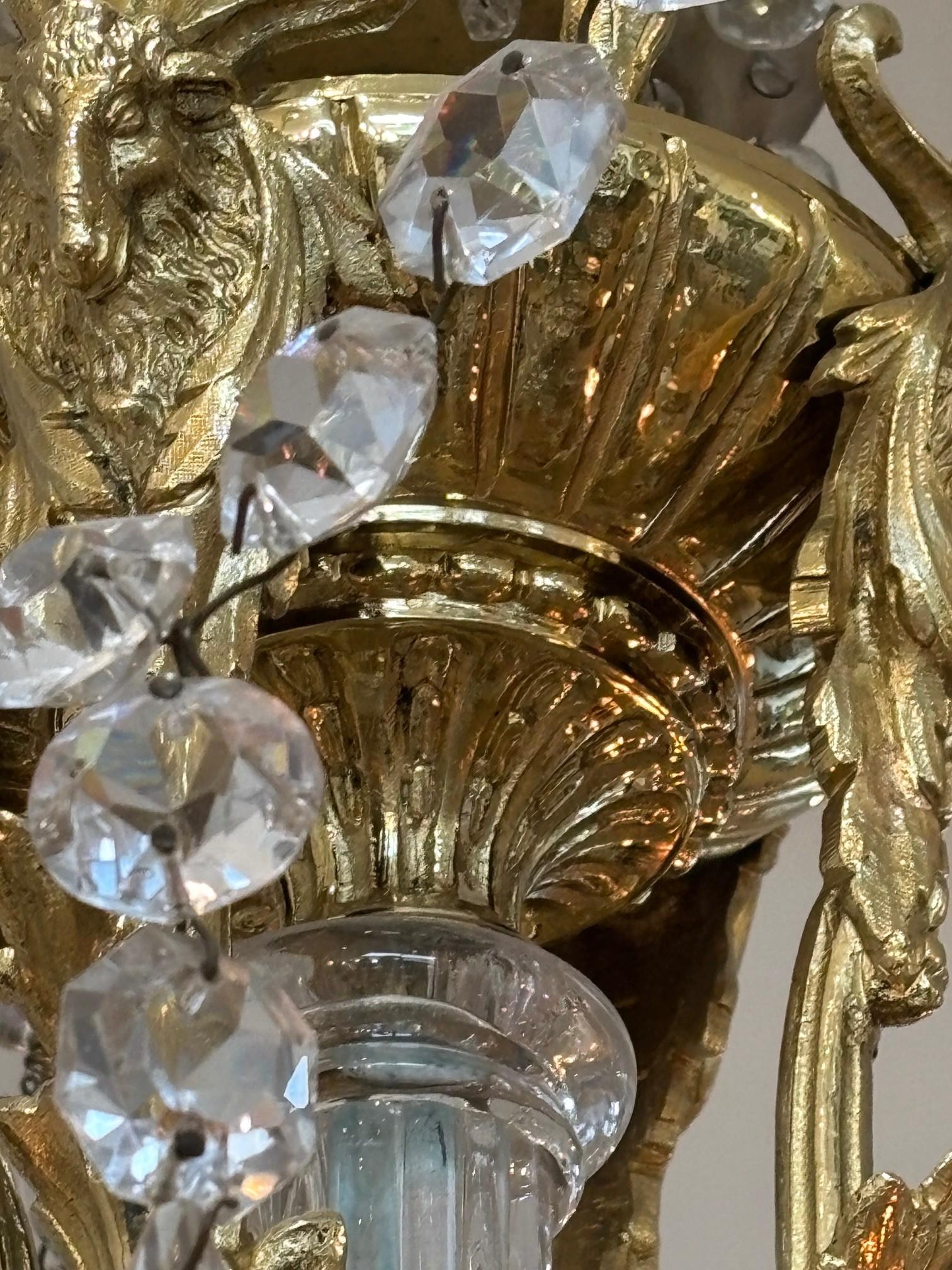 Lampadario vintage opulento e unico di Bagues in vendita 10