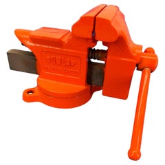 Retro Orange 3 1/2 Inch Iron Vice by Dunlap