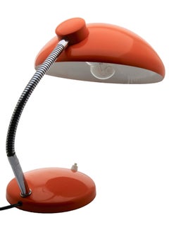 Vintage Orange Adjustable Desk or Side Table Lamp by Massive, 1970s