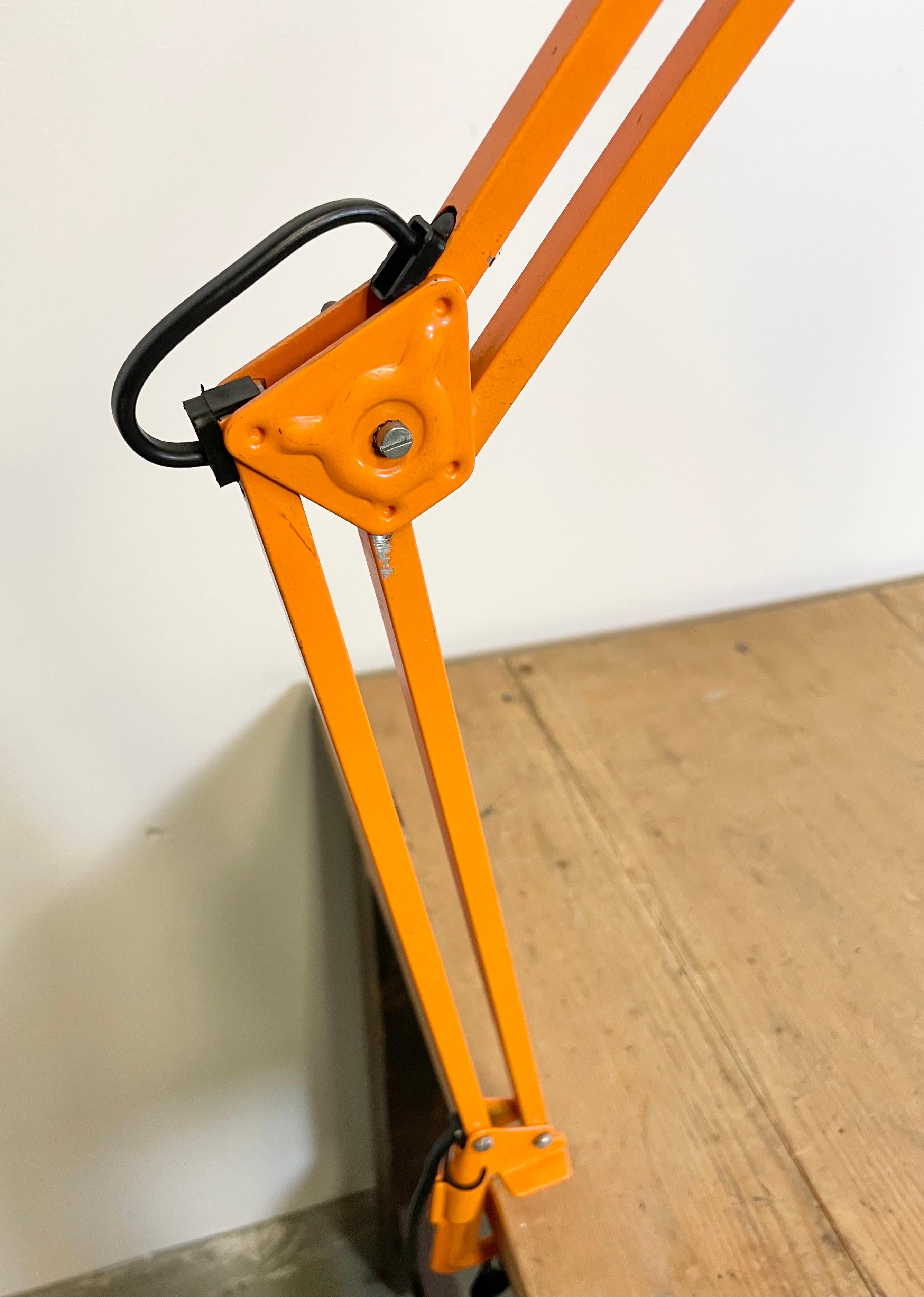 Vintage Orange Architect Table Lamp, 1970s 6