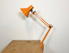 Vintage Orange Architect Table Lamp, 1970s