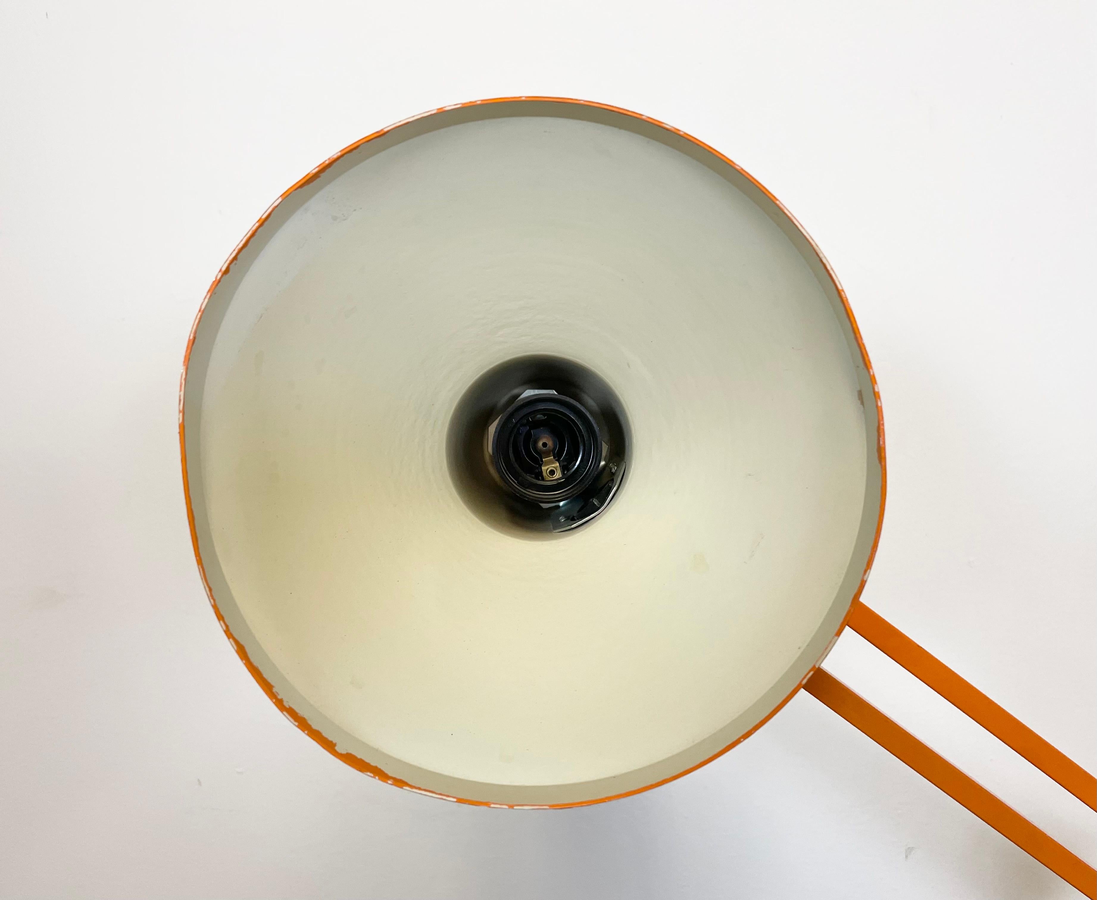 Vintage Orange Architect Table Lamp, 1970s 2