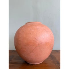 Vintage Orange Cermamic Vase