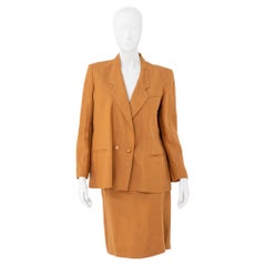 Vintage Orange Formal Suit by Gianni Versace
