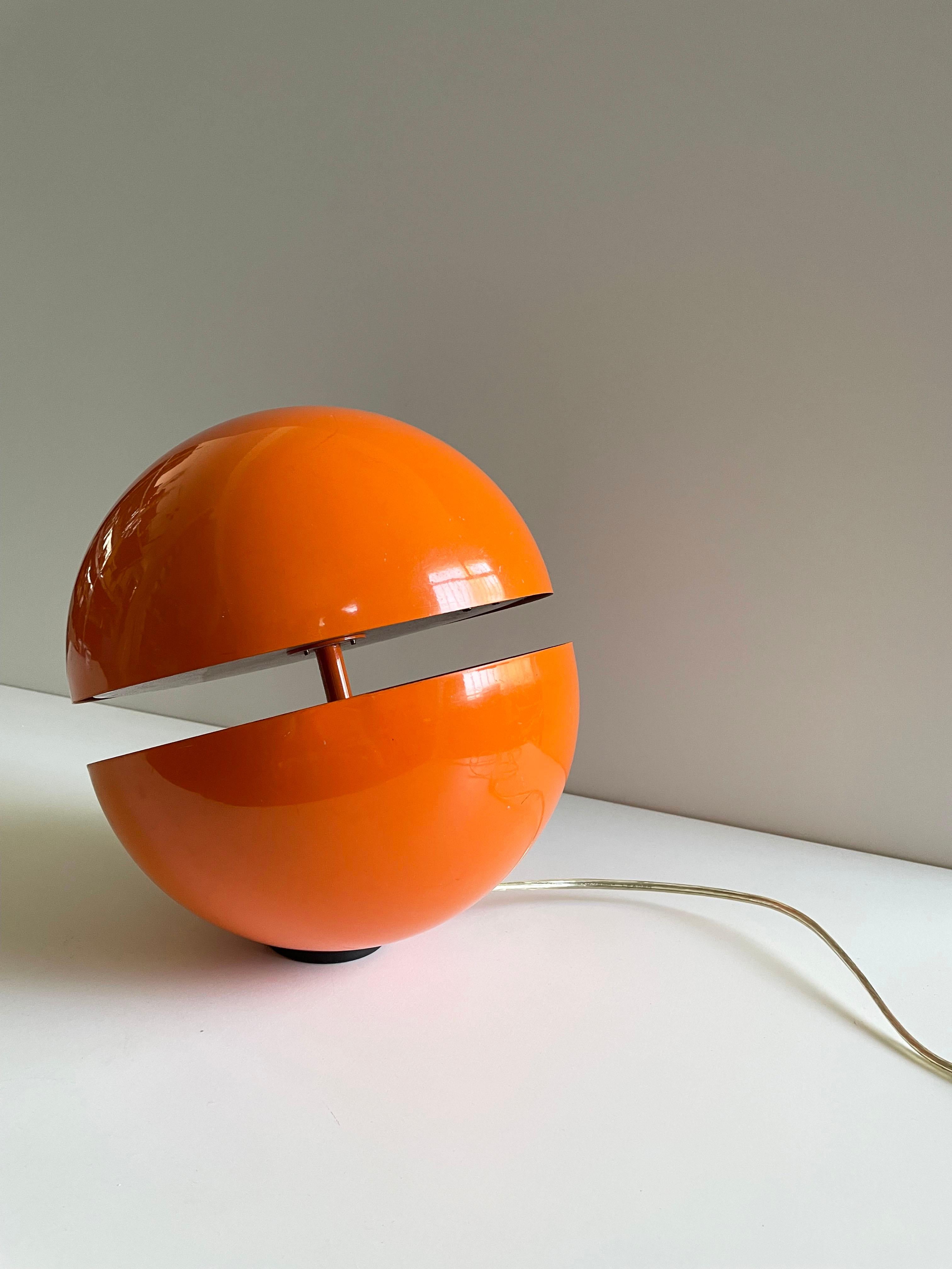 orange globe lamp