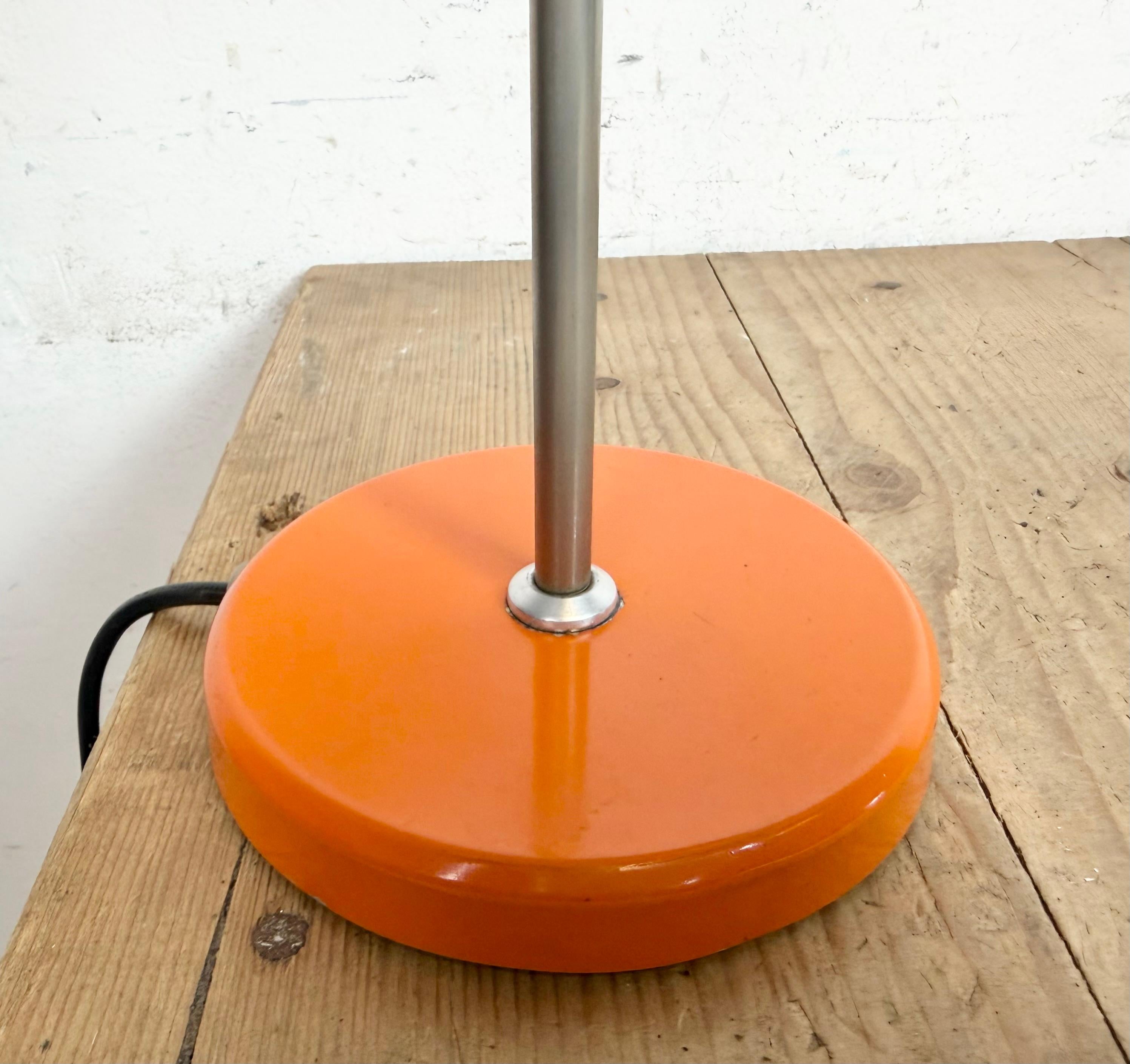 Vintage Orange Hungarian Table Lamp from Elektrofem, 1970s For Sale 6