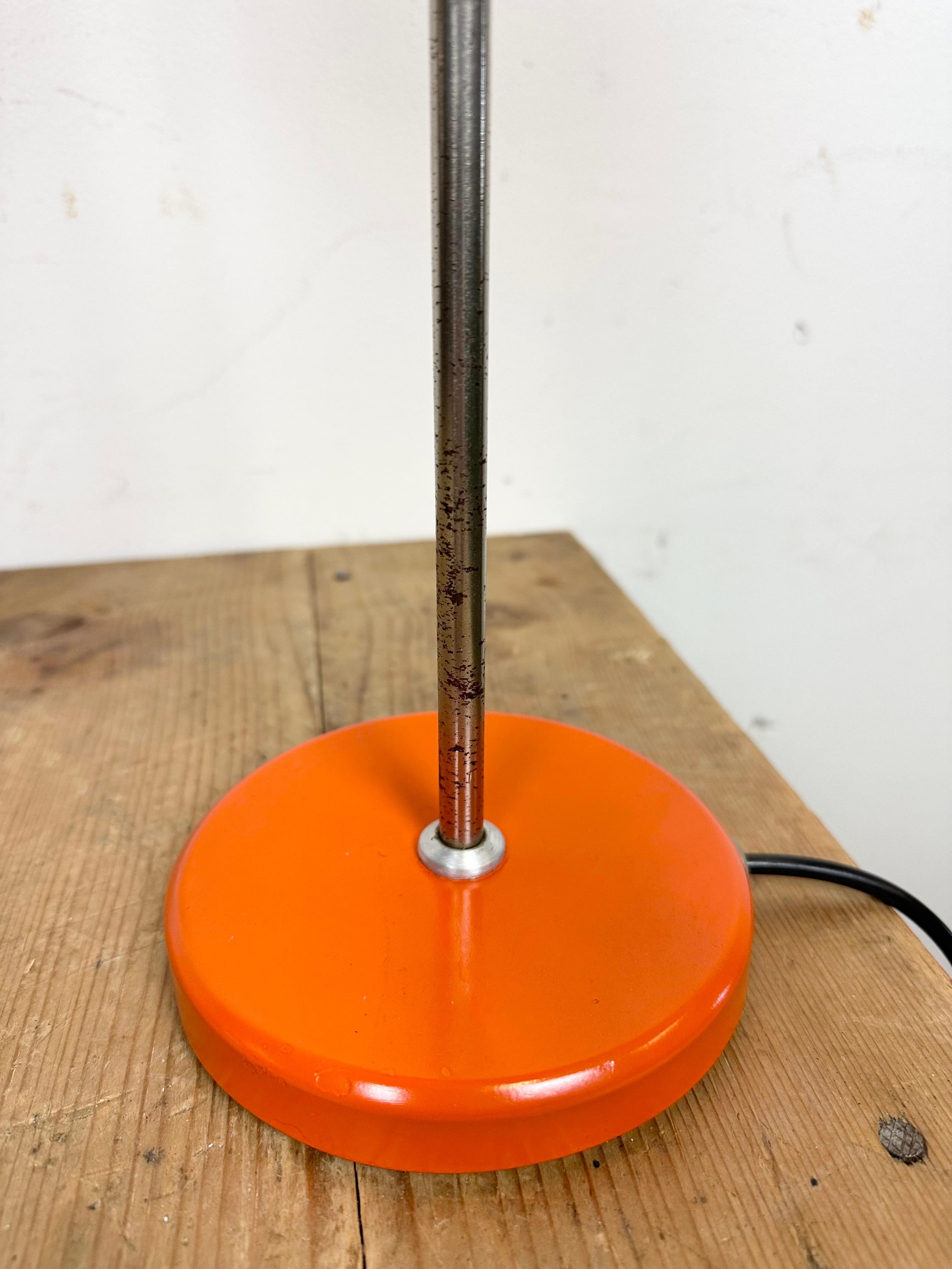 Vintage Orange Hungarian Table Lamp from Elektrofem, 1970s For Sale 9